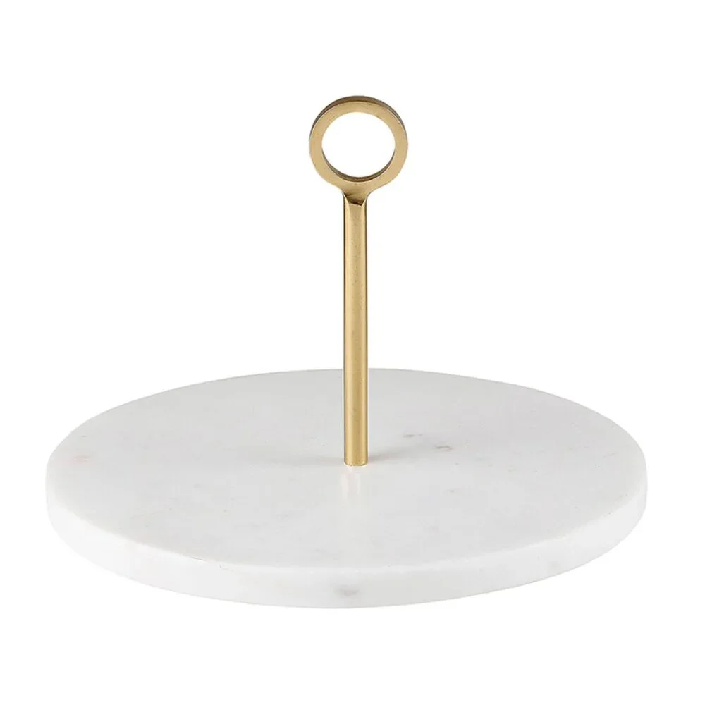 Marble Server with Brass Handle/NWT